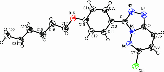 6-Chloro-3-[4-(hex­yloxy)phen­yl]-[1,2,4]triazolo[4,3-b]pyridazine