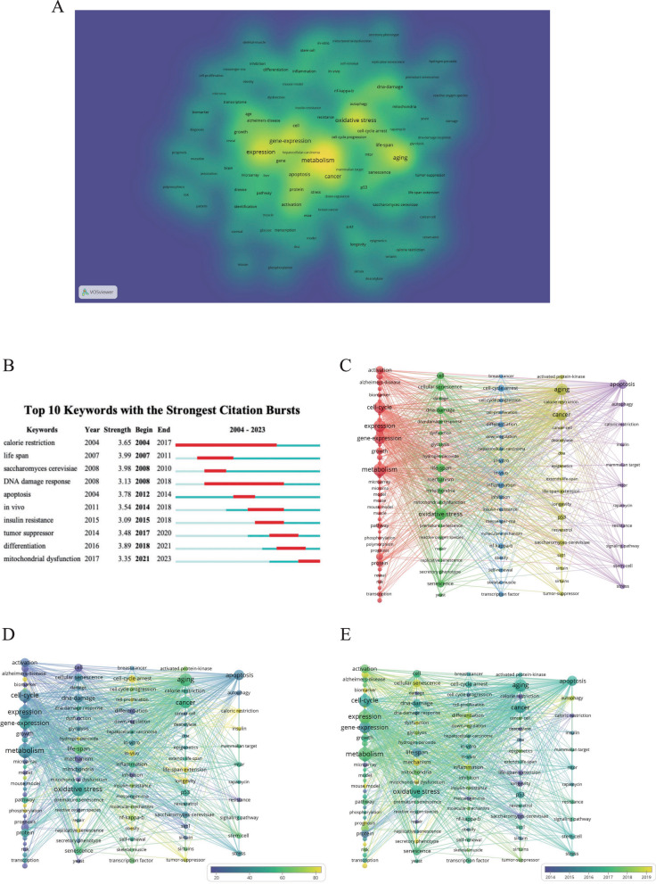 Bibliometric insights into the cell cycle, aging, and metabolism: from molecular mechanisms to clinical implications.