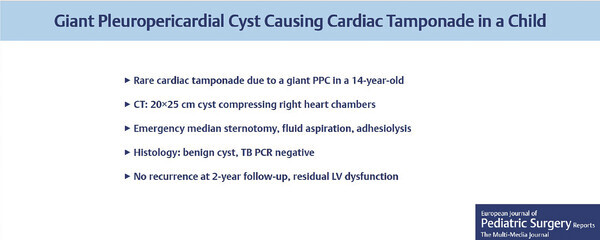 Cardiac Tamponade Secondary to a Giant Pleuropericardial Cyst in a Child: A Surgical Case Report from Sub-Saharan Africa.