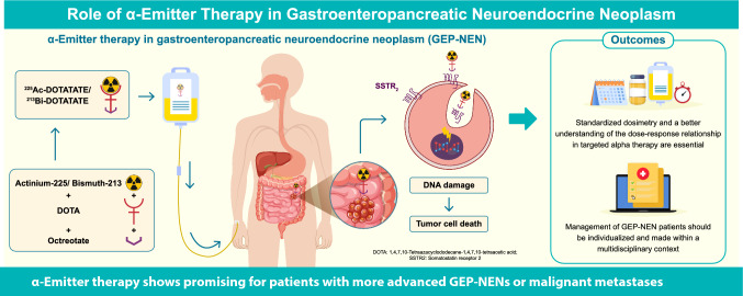 Clinical application of targeted α-emitter therapy in gastroenteropancreatic neuroendocrine neoplasms.