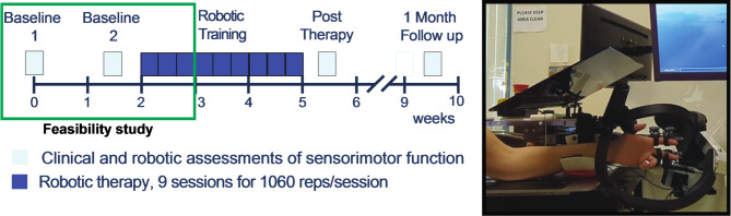 Variants of active assist robotic therapy: feasibility of virtual assistance and proprioceptive training as gauged by their effects on success and motivation during finger movement training after stroke.