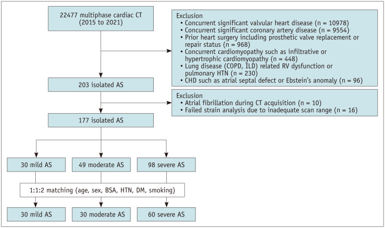 Impact of Aortic Stenosis Severity on Left Heart Function Analyzed Using CT-Derived Strain Parameters.