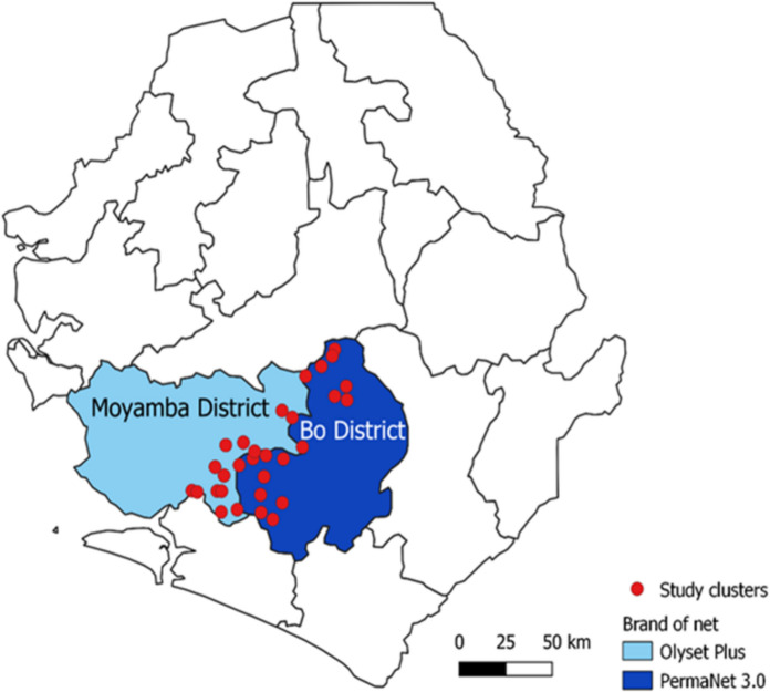 Physical and insecticidal durability of PermaNet<sup>®</sup> 3.0 and Olyset<sup>®</sup> plus piperonyl butoxide-synergist insecticide-treated nets in Sierra Leone: results of durability monitoring from 2020 to 2023.