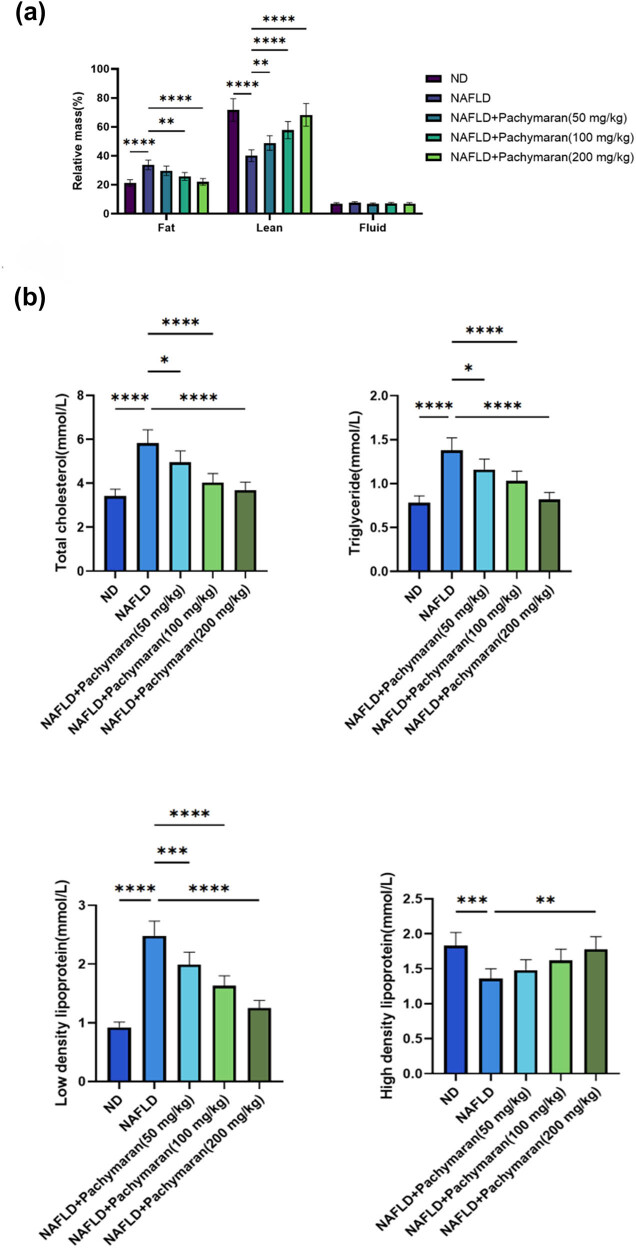 Pachymaran alleviates fat accumulation, hepatocyte degeneration, and injury in mice with nonalcoholic fatty liver disease.