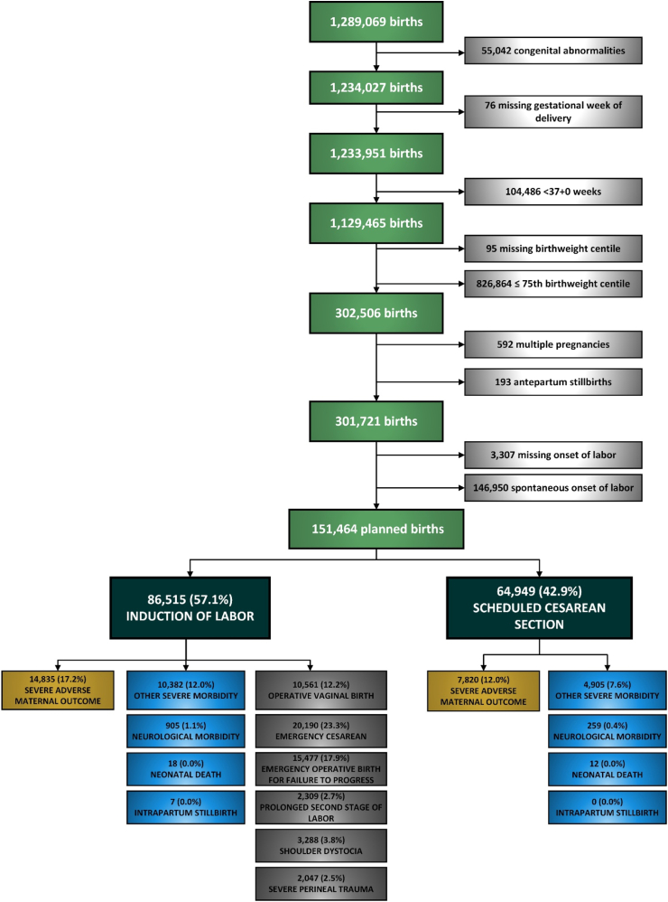 Optimal timing and mode of planned birth for term, large infants: a retrospective, population-based cohort study.
