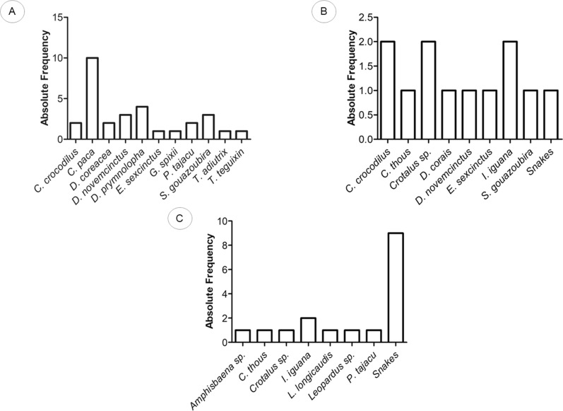 The influence of socioeconomic factors on the knowledge of reptiles and mammals in the Lençóis Maranhenses National Park, Northeast Brazil.