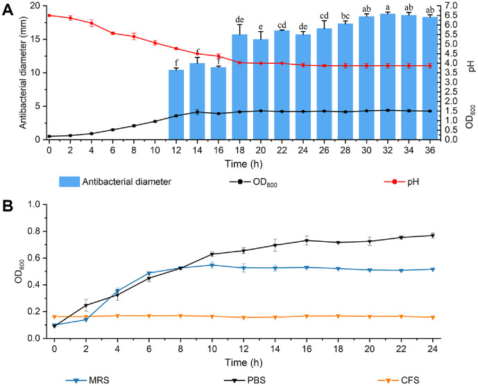 Antibacterial Activity of Bacteriocin-Like Inhibitory Substances (BLIS) of <i>Levilactobacillus brevis</i> PG-11 against <i>Salmonella</i> Typhimurium.