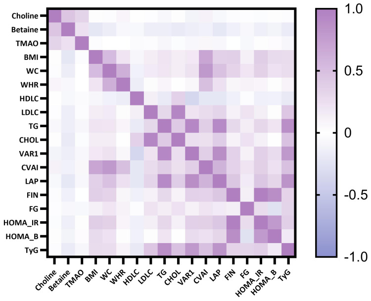 Association of Betaine, Choline, and TMAO with Type 2 Diabetes in Rural China: A Nested Case-Control Study from the Handan Eye Study (HES).