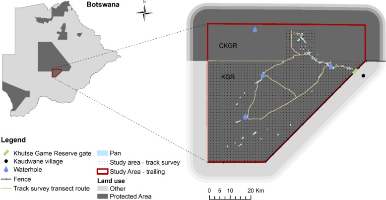 Refining population density estimation from track counts: improving daily travel distance estimates through trailing of large herbivores in the Kalahari, Botswana.