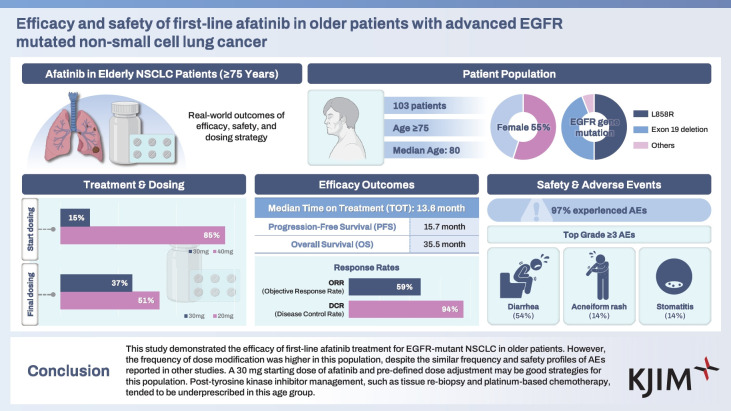 Efficacy and safety of first-line afatinib in older patients with advanced EGFR-mutated non-small cell lung cancer.