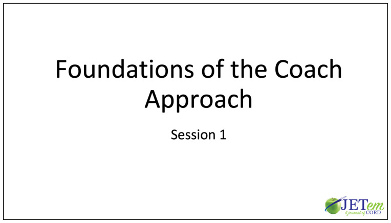 A Longitudinal, Practical Curriculum for Faculty Development as New Coaches in Graduate Medical Education.