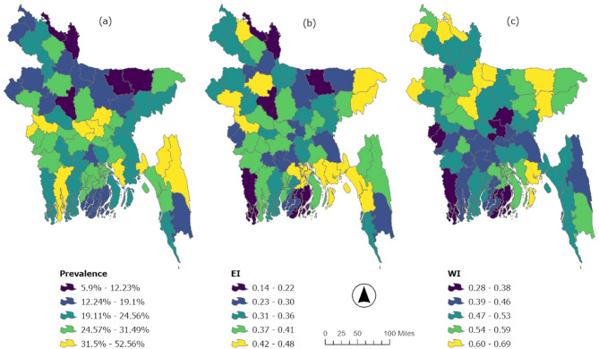 Socioeconomic inequalities and its spatial pattern in sanitary napkin use in Bangladesh: evidence from the 2019 multiple indicator cluster survey.
