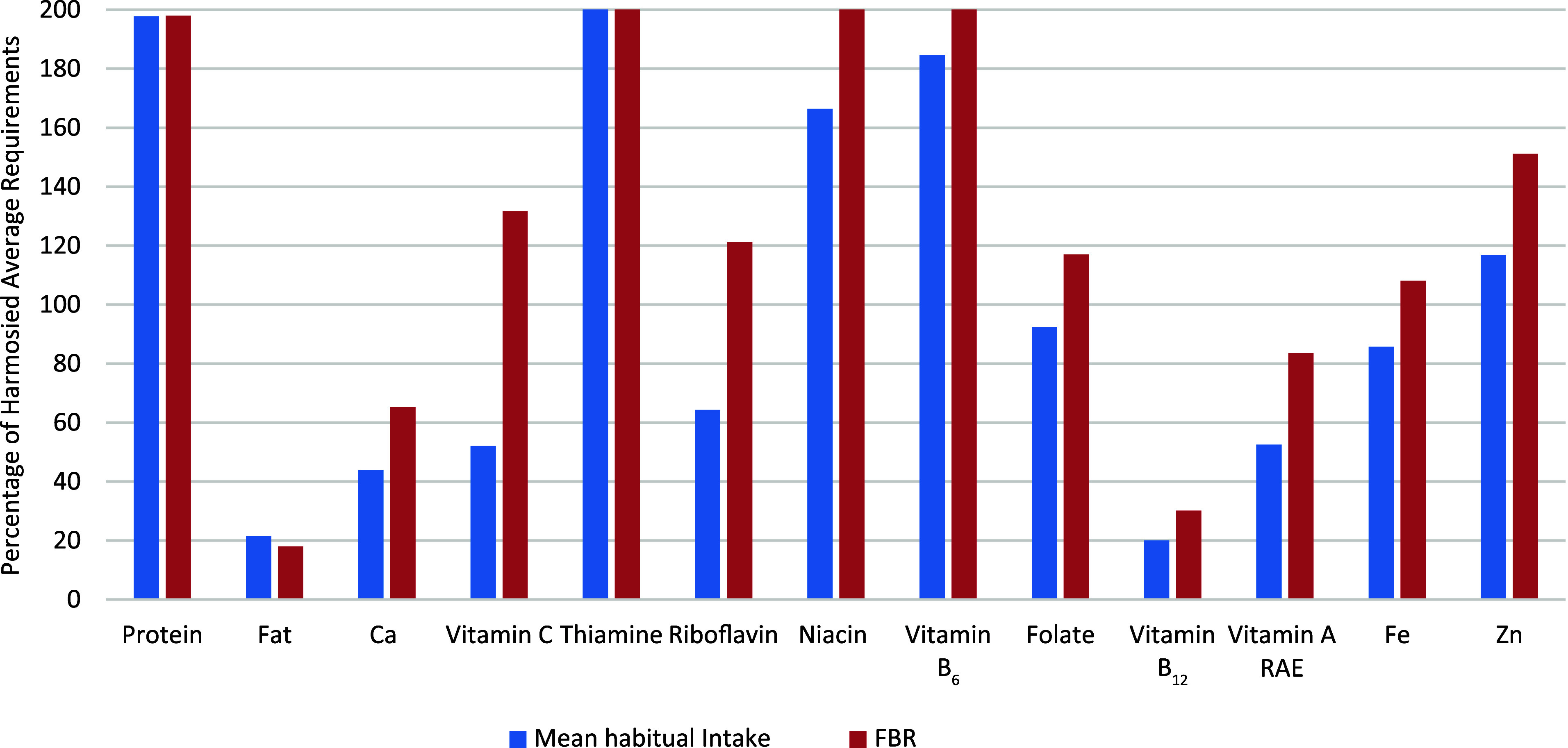 Nutrient gaps and dietary adequacy among adolescent girls in rural North-Eastern Ghana: the role of local food-based approaches, school lunch and multiple-micronutrient fortified biscuits.