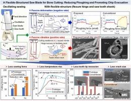 A novel flexible-structured saw blade for bone cutting: reducing ploughing and promoting chip evacuation