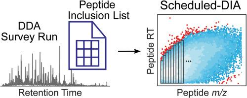 Scheduled data-independent acquisition mass spectrometry for global proteomics and proximity labeling