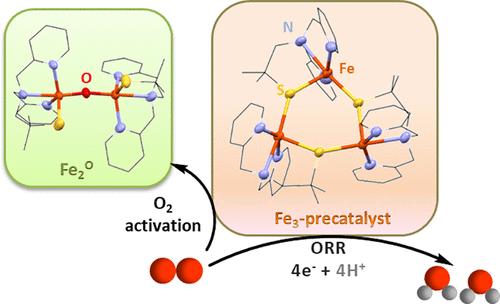 Non-Heme Tri-Iron(II) Complex as a Precursor for Dioxygen Activation and Oxygen Reduction Reaction Catalysis