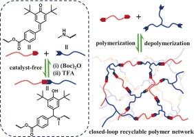 Closed-loop chemical recycling of polymer networks via reversible Aza-Michael addition