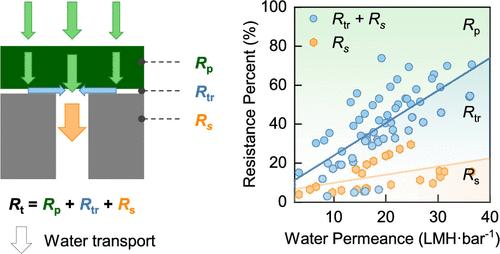 Resolving Hydraulic Resistances in Thin-Film Composite Polyamide Nanofiltration Membranes