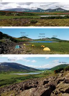 The Pliocene–Quaternary Volcanism in the Interfluve of the Kozyrevka and Malaya Romanovka Rivers (The Sredinnyi Range of Kamchatka): The Ages and Compositions of the Rocks