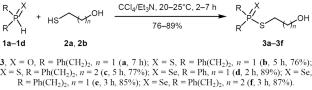 Chemoselective Oxidative Cross-Coupling of Secondary Phosphine Chalcogenides with Mercaptoalkanols: Synthesis of S-Hydroxyalkyl Phosphinochalcogenothioates