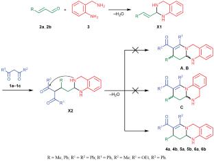 Three-Component Cyclization of Phenyl 1,3-Dicarbonyls with α,β-Enaldehydes and 2-(Aminomethyl)aniline to Pyrido[2,1-b]quinazolines