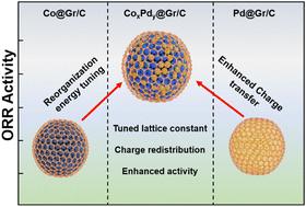 Charge transfer dynamics and tuning of reorganization energy in graphene-encapsulated co-based alloy catalysts for fuel cells†