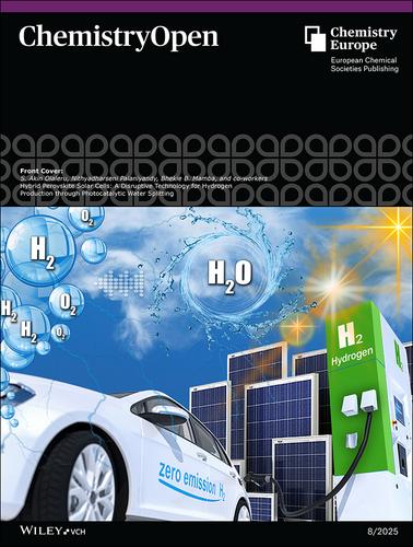Front Cover: Hybrid Perovskite Solar Cells: A Disruptive Technology for Hydrogen Production through Photocatalytic Water Splitting (ChemistryOpen 8/2025)