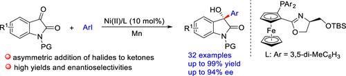 Ni-Catalyzed Asymmetric Reductive Addition of Aromatic Iodides to Isatins: A General Access to Chiral 3-Hydroxy-2-Oxindoles