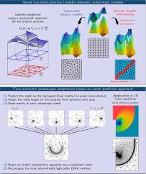 Towards a robust time-accurate anisotropically adaptive hybridized discontinuous Galerkin method