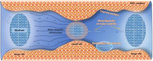Molecular insights into the stability of CO2 hydrate in variable-diameter nano-slit