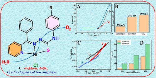 Electrocatalytic Water Oxidation by Ni(II) Complexes of Tridentate Differently Substituted Hydrazine-1-carbothioamides: Synthesis and Structural Characterizations