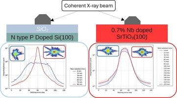 X-ray irradiation induced strain relaxation of dewetted Ni particles on modified Si substrate
