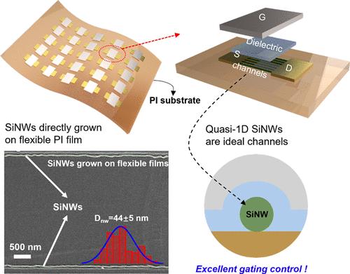 Direct Growth and Integration of Silicon Nanowire Transistors on Polymer Substrates