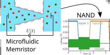 Microfluidic memristive oscillators as universal logic gates for neuromorphic computing