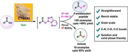 Sulfonate Derivative of HOAt (CTSOAt) as a Coupling Reagent for the Construction of C–N, C–O, and C–C Bonds
