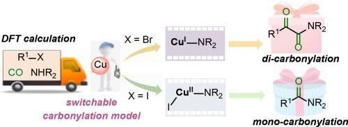 DFT study on multi-carbonylation in a valence-switchable model