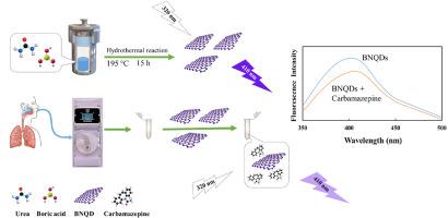 Boron nitride quantum dot-based fluorescent sensor for carbamazepine determination in exhaled breath condensate