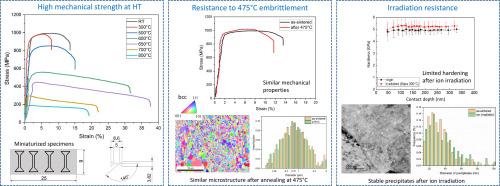 Mechanical properties, 475°C embrittlement and irradiation resistance of FeCrAl-Y2O3 ODS alloy with Ti and V alloying additions