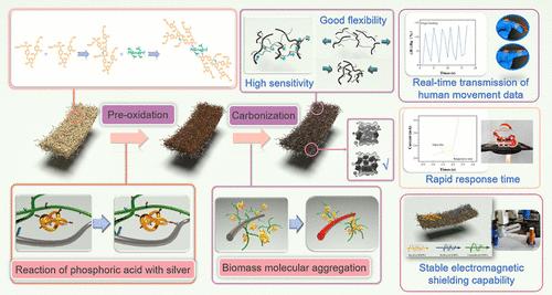 Biomass-Based Composite Nanofibers with Excellent Conductivity and Flexibility for Energy Storage and Sensing