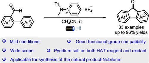 Visible-Light-Induced Intramolecular Dehydrogenative Cyclization of o-Aryl Benzaldehydes