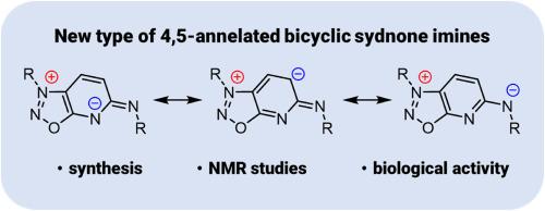 New type of 4,5-annelated bicyclic sydnone imines. Assessment of sydnone imines effectiveness as plant stress protectants