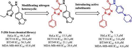 Synthesis and biological evaluation of novel nitrogen-containing heterocyclic derivatives as potential anticancer agents