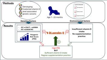 Association between polygenic risk scores and vitamin D status among Chinese healthy infants and toddlers: The role of dietary intake and supplementation practice