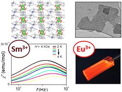 Multifunctional Eu(iii) and Sm(iii) coordination polymers built with silane-bridged dicarboxylate ligand: structure, luminescence and magnetism