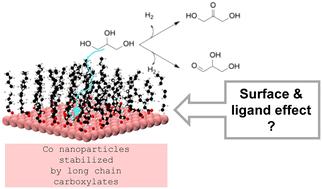 Role of long-chain carboxylate ligands in glycerol dehydrogenation catalyzed by Co decorated nanoparticles†