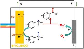 BiVO4/BiOCl heterostructure photoanodes for highly selective photoelectrochemical oxidation of benzylic C(sp3)–H bonds