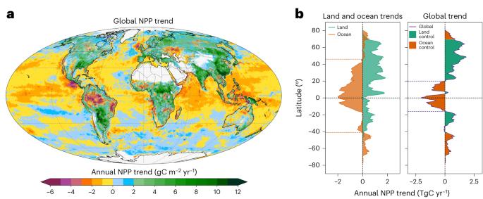 Contemporary trends in planetary photosynthetic production