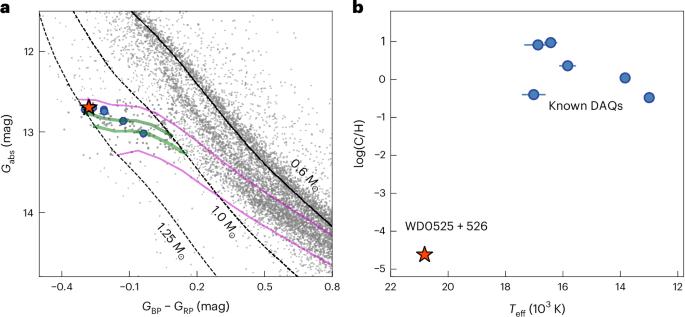 A hot white dwarf merger remnant revealed by an ultraviolet detection of carbon