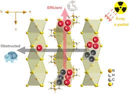 Enhanced X-ray detection of one-dimensional DABCO–NH4I3 perovskites via anisotropic carrier transmission study