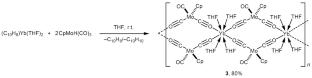 Synthesis and Structure of Cyclopentadienylmolybdenum Tricarbonylate Complexes of Yttrium(III) and Ytterbium(II)